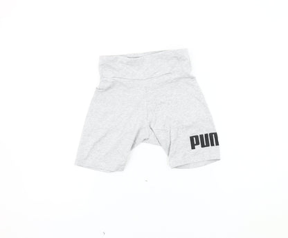 Puma Women's Grey Athletic Gym Shorts XS