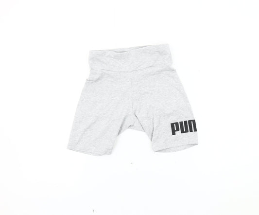 Puma Women's Grey Athletic Gym Shorts XS
