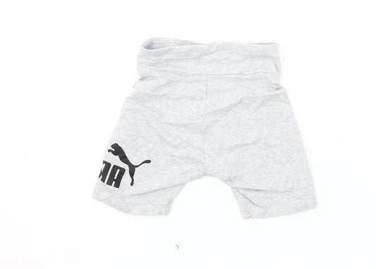 Puma Women's Grey Athletic Gym Shorts XS