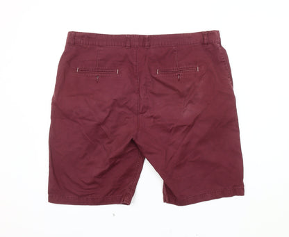 OneSix5ive Men's Red Chino Shorts Size 38