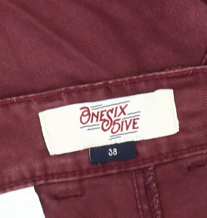 OneSix5ive Men's Red Chino Shorts Size 38