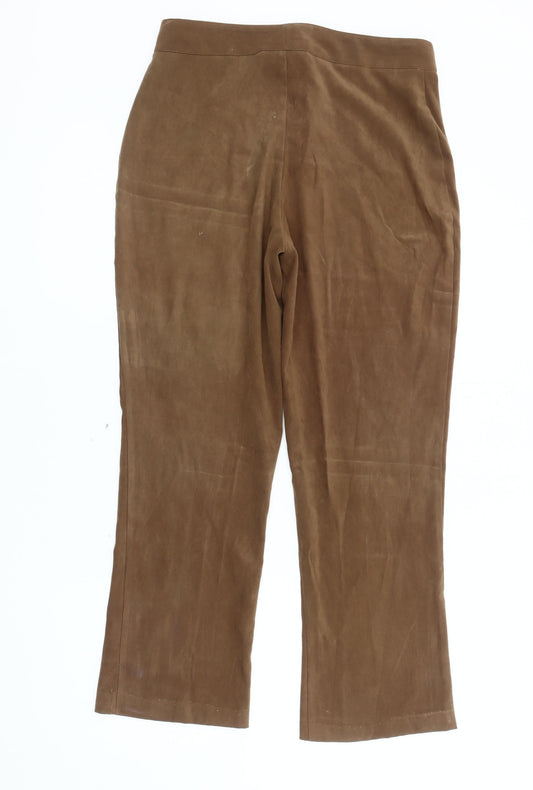 Etam Women’s Brown Straight Leg Trousers Size 14