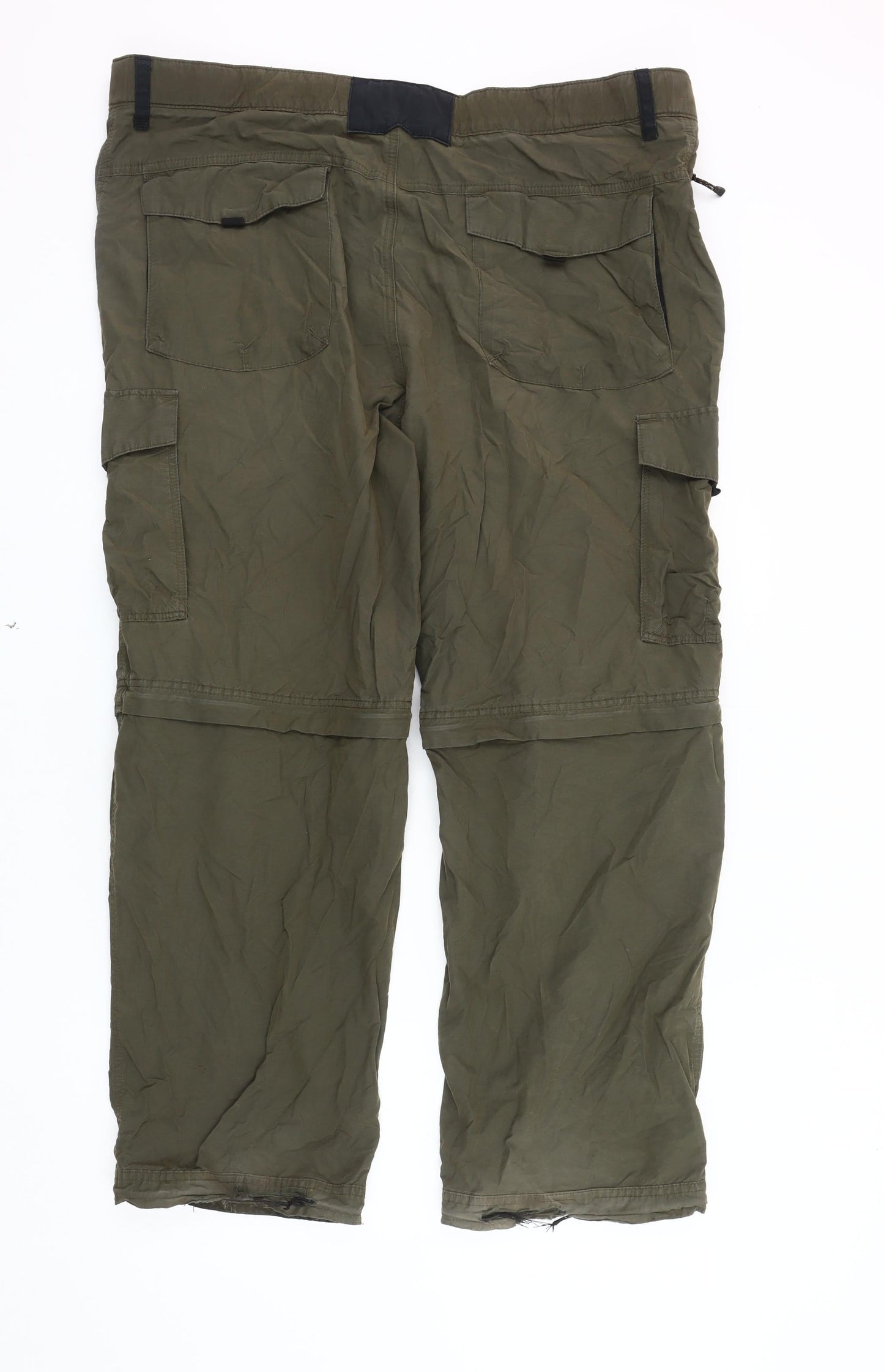 Marks and Spencer Men's Green Walking Trousers, Size 42, Regular Fit