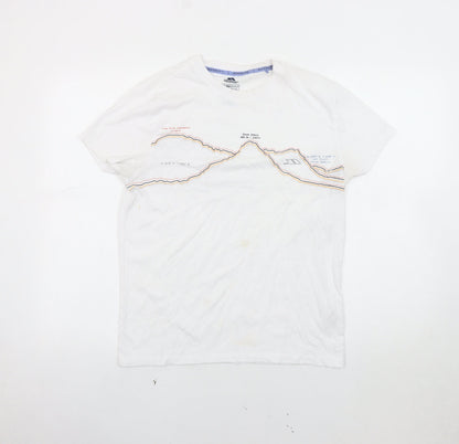 Trespass White XS Unisex Quick Dry Crew Neck T-Shirt