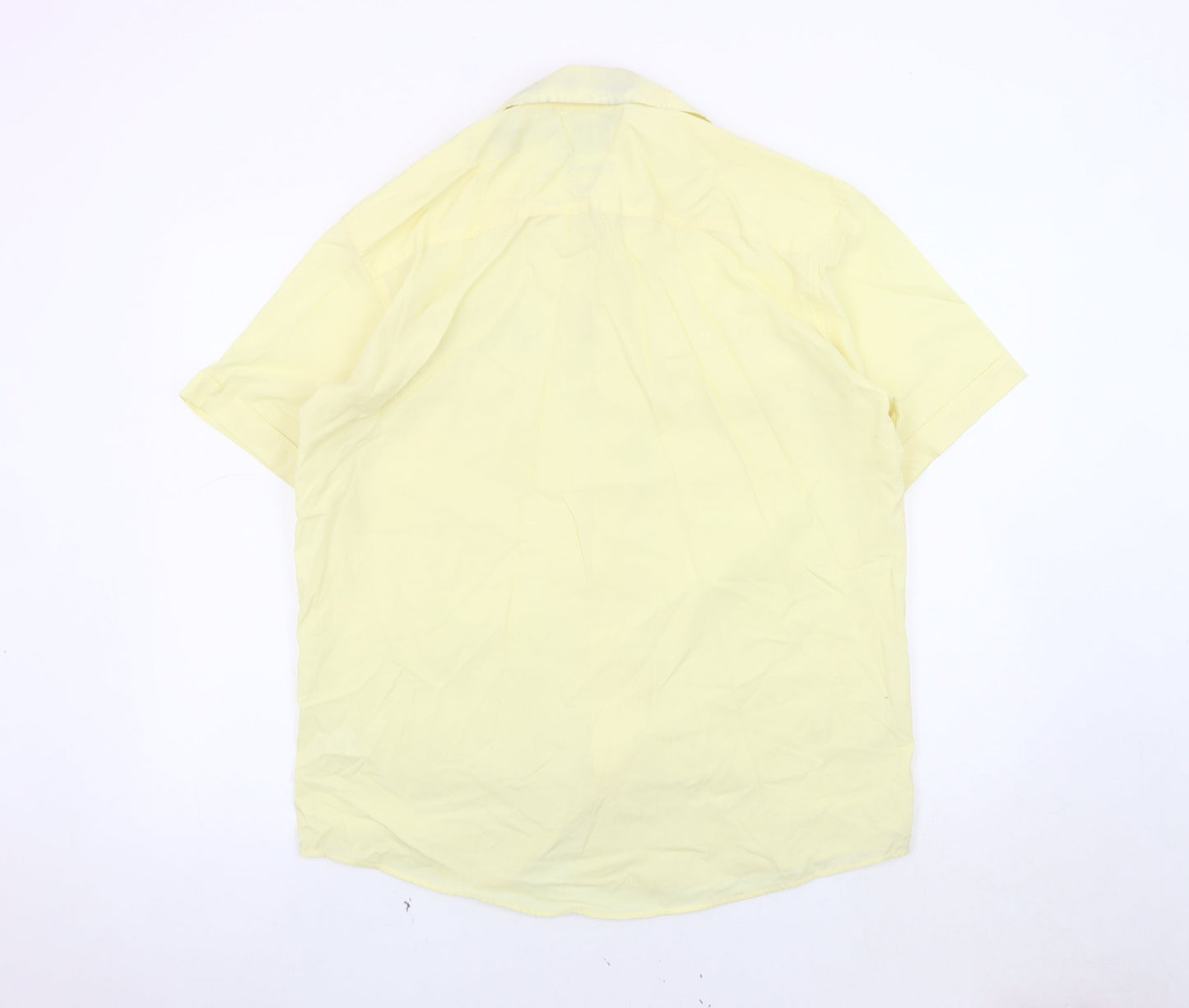 BH Ltd Unisex Yellow Button-Up Shirt, Medium