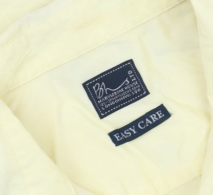 BH Ltd Unisex Yellow Button-Up Shirt, Medium