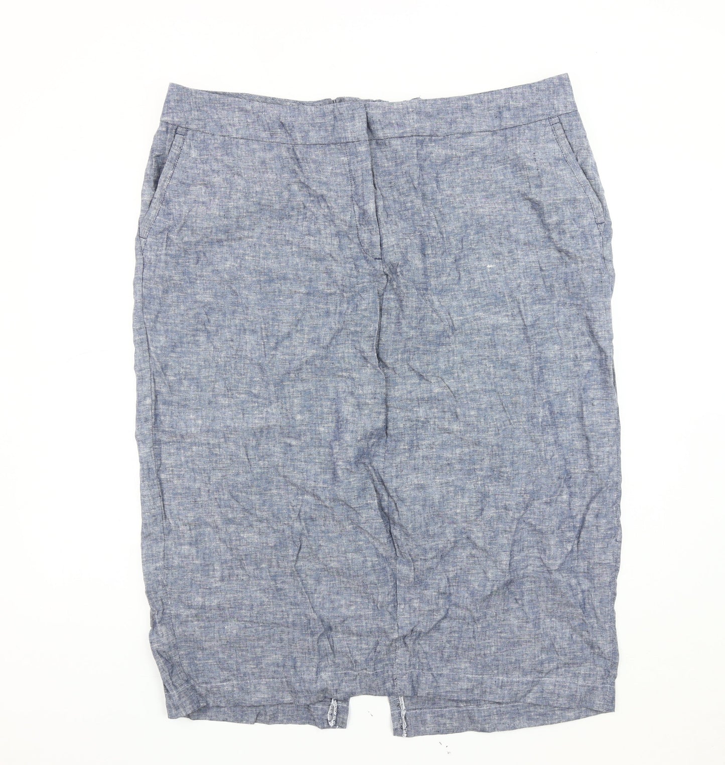 Marks and Spencer Women's Blue Pencil Skirt Size 20