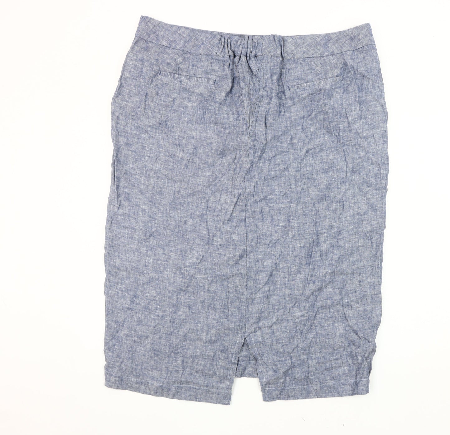 Marks and Spencer Women's Blue Pencil Skirt Size 20