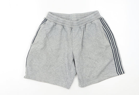 Rhino Skin Men's Grey Sweat Shorts M Elastic Waist