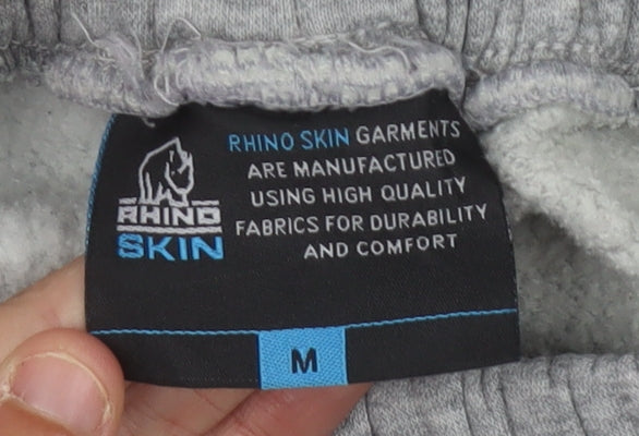 Rhino Skin Men's Grey Sweat Shorts M Elastic Waist