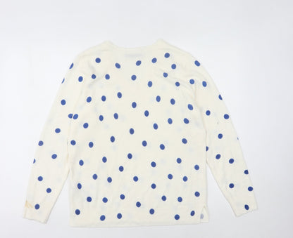 Womens UK Size 14 Marks and Spencer White Pullover Jumper