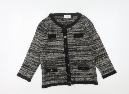 Womens UK Size S Wallis Black Cardigan Jumper
