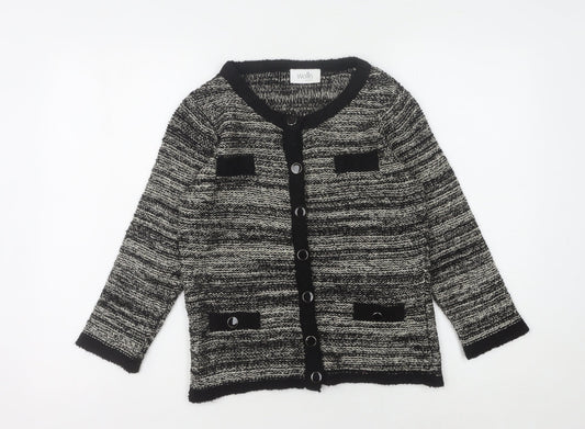 Womens UK Size S Wallis Black Cardigan Jumper