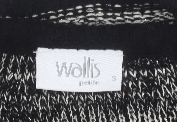 Womens UK Size S Wallis Black Cardigan Jumper