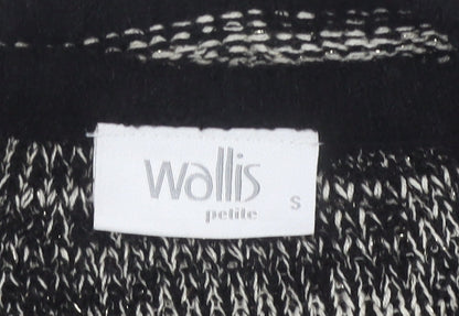 Womens UK Size S Wallis Black Cardigan Jumper