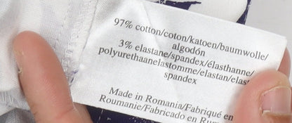 Laura Ashley Women's White Floral Trousers Size 12