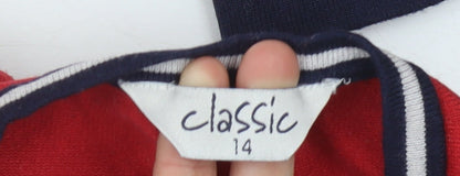 Classic Women's Multicoloured Striped Jumper Size 14