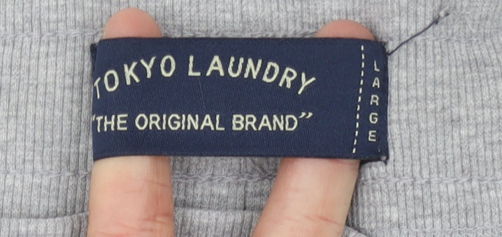 Tokyo Laundry Men's Grey Jogger Trousers Large