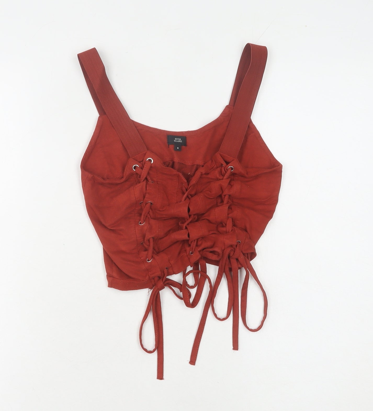 Womens UK Size 8 River Island Red Camisole Blouse