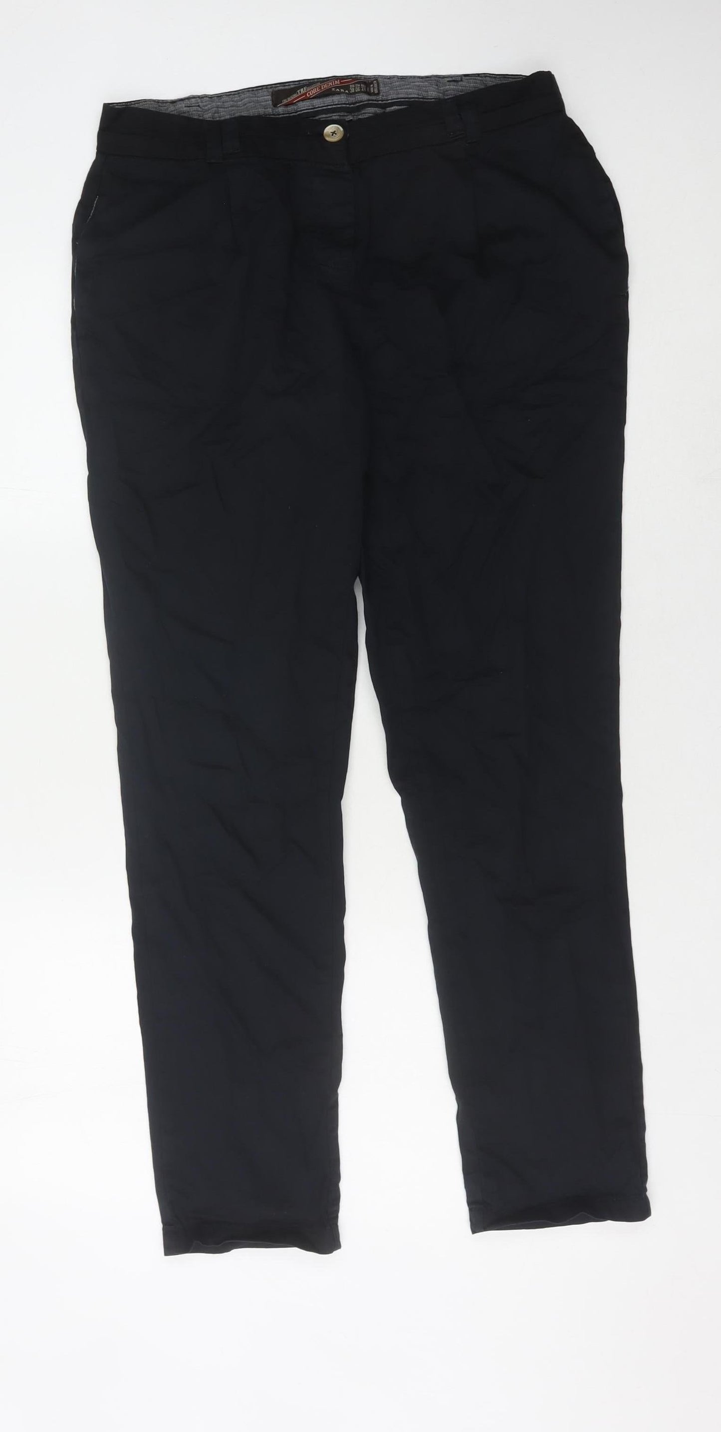 Zara Men's Black Trousers Size 38