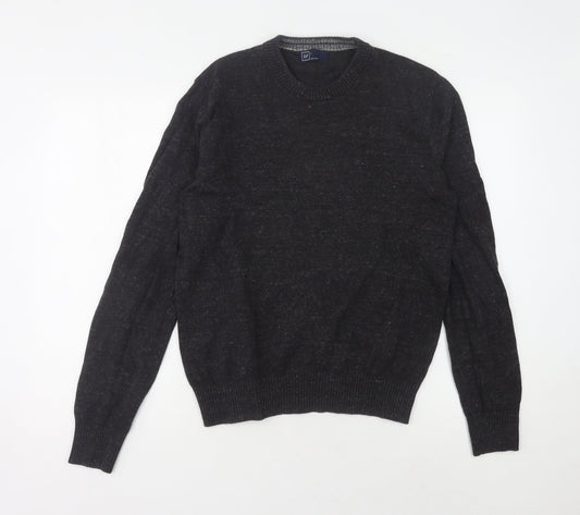 GAP Men's Black Cotton Pullover Jumper L