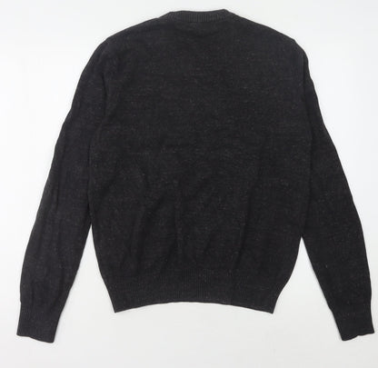 GAP Men's Black Cotton Pullover Jumper L