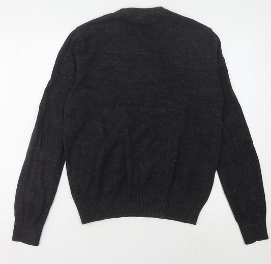 GAP Men's Black Cotton Pullover Jumper L