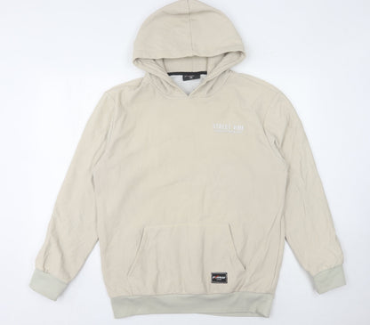 Axwear Beige Pullover Hoodie Men's 2XL with Logo
