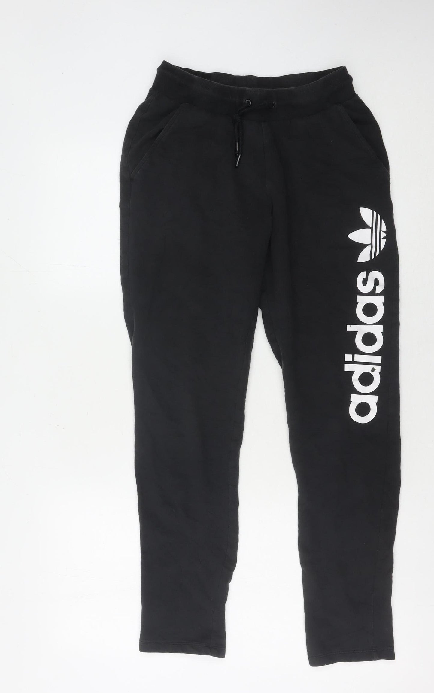 Womens UK Size S adidas Regular Fit Jogger Black Trousers