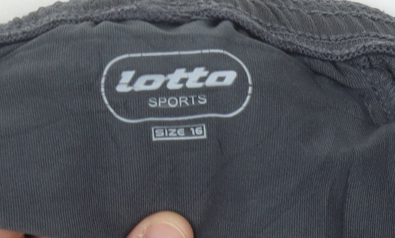 Lotto Women's Black Trousers Size 16 Running Activewear