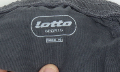Lotto Women's Black Trousers Size 16 Running Activewear
