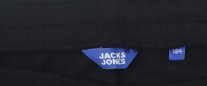 Jack & Jones Boys Black Jogger Trousers 11-12 Years