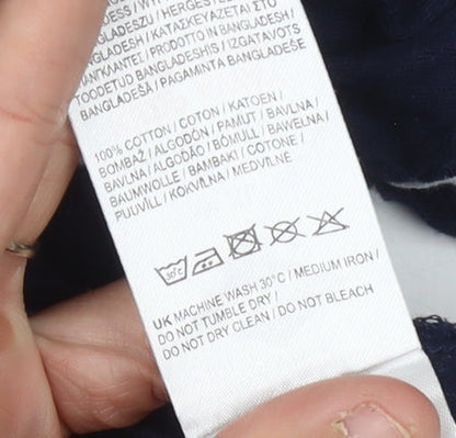 Lee Cooper Men's XL Blue Striped Polo Shirt