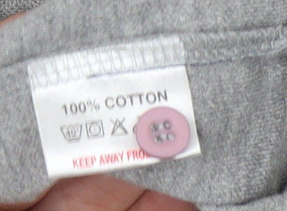 Punch Men’s Grey Polo Shirt XL Collared Solid Sportswear