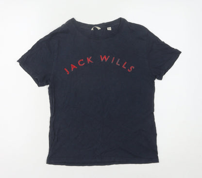 Jack Wills Women's Blue T-Shirt Size 12