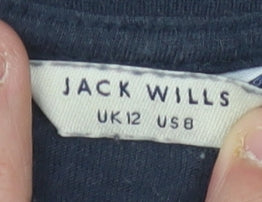 Jack Wills Women's Blue T-Shirt Size 12
