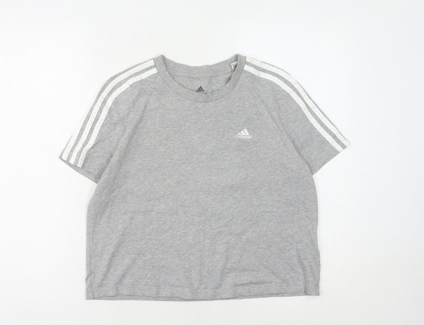 Womens UK Size S adidas Grey Basic T-Shirt