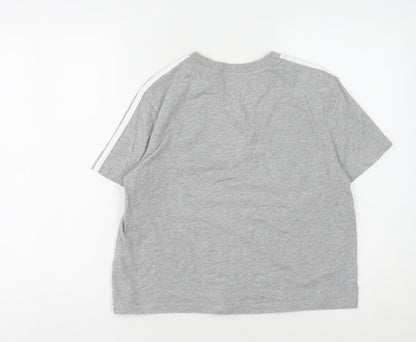 Womens UK Size S adidas Grey Basic T-Shirt