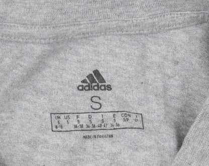 Womens UK Size S adidas Grey Basic T-Shirt