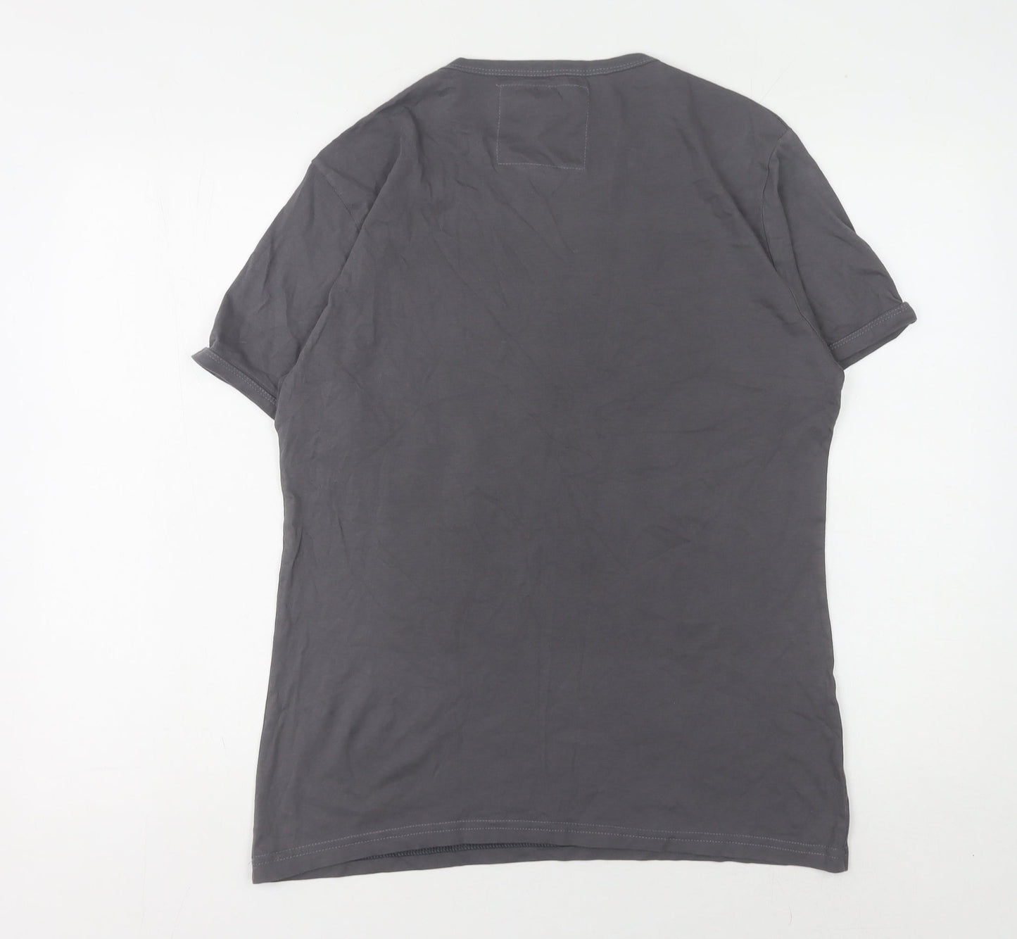 The Free Banana Men's Grey Graphic Print T-Shirt L