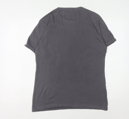 The Free Banana Men's Grey Graphic Print T-Shirt L