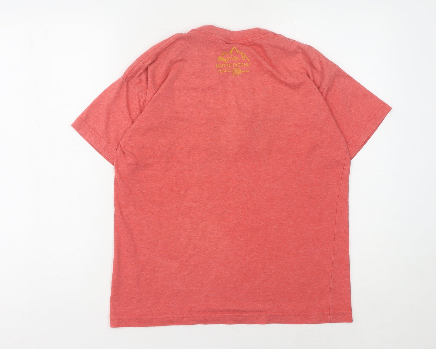 Manu Arts Red Unisex T-Shirt, Size S, Casual Summer Wear