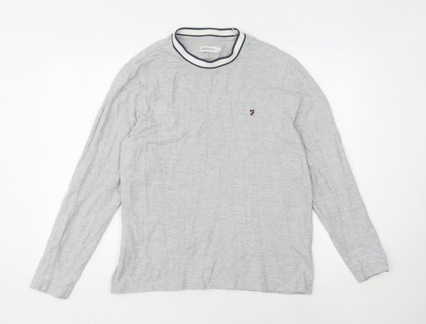 Mens UK Size L Farah 1920 Grey  T-Shirt