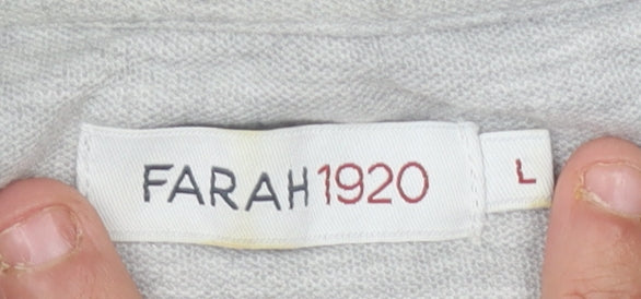 Mens UK Size L Farah 1920 Grey  T-Shirt