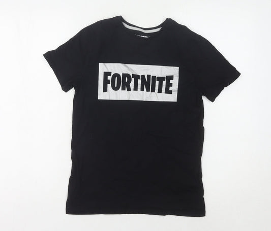 Primark Men's Black Fortnite T-Shirt, Medium, Graphic