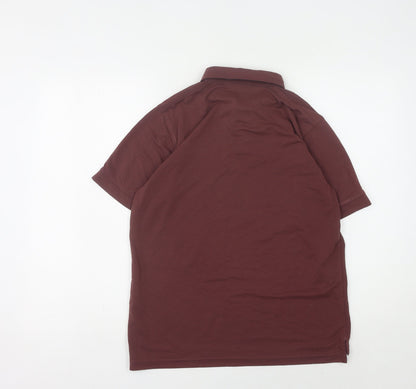 Rohan Men's Red Short Sleeve Polo Shirt, Size Small