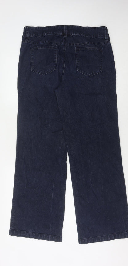 Liz & Co. Women's Blue Straight Jeans Size 12