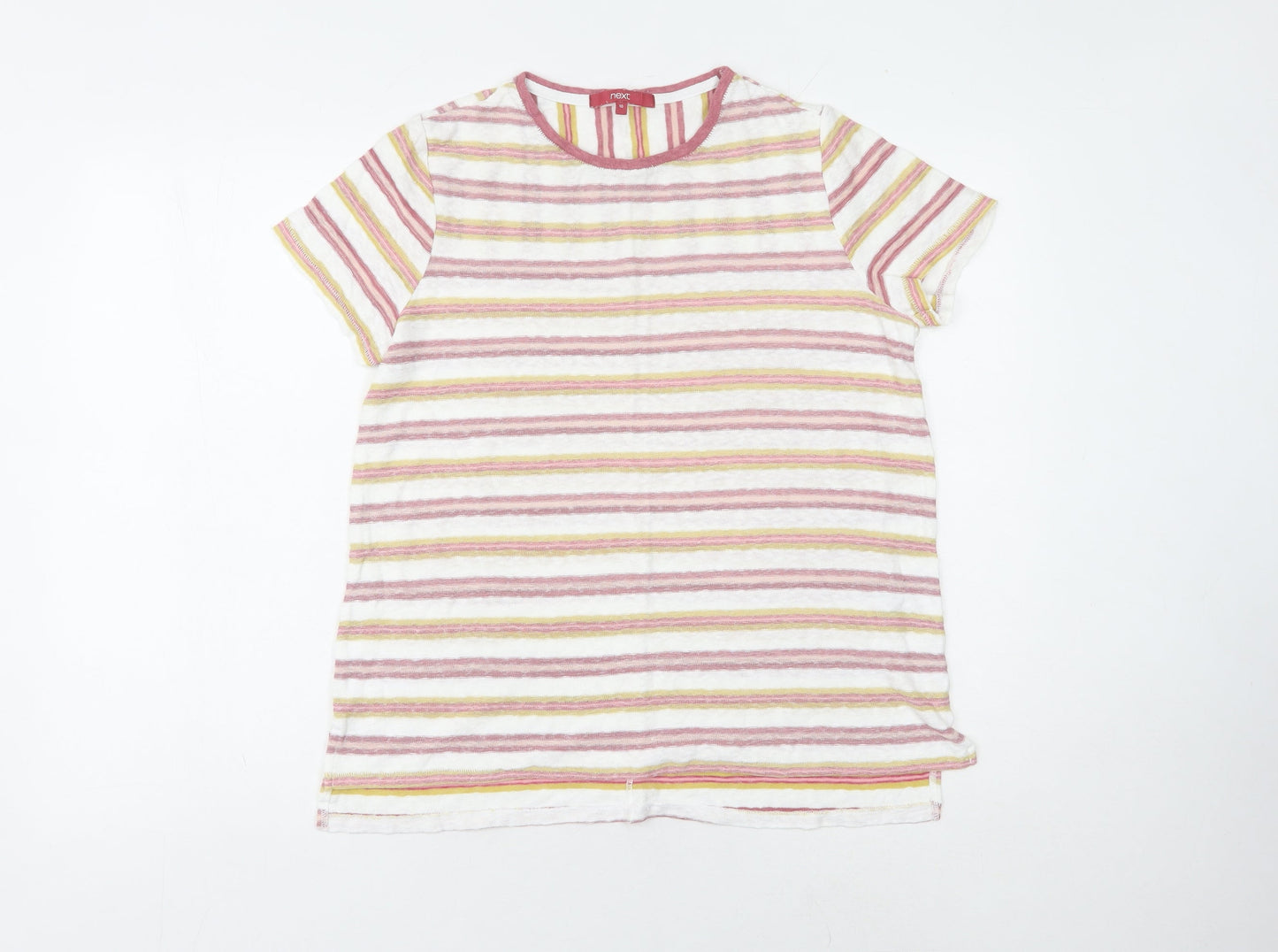 Womens UK Size 10 NEXT Multicoloured Basic T-Shirt