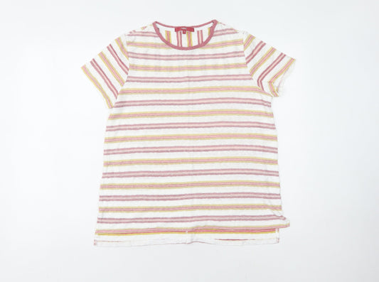 Womens UK Size 10 NEXT Multicoloured Basic T-Shirt
