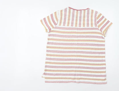 Womens UK Size 10 NEXT Multicoloured Basic T-Shirt